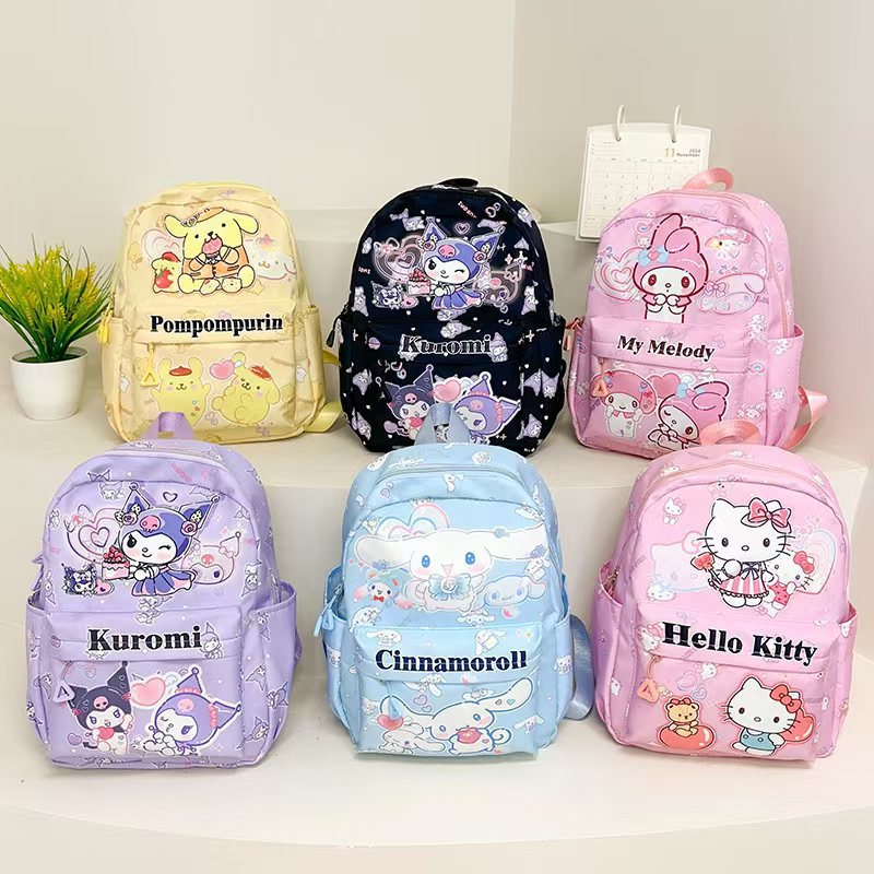 Cartoon Bag New Sanrio Children's Bag Ultra-Light, High-Looking and Exquisite Pendant School Bag Kindergarten Kuromi Backpack