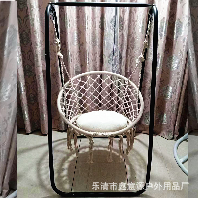 European and American Processing Origin China Hanging Chair Bracket Home Swing Balcony Shelf Leisure Outdoor Cradle Hammock