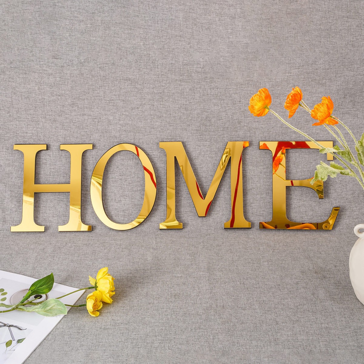 Cross-border AliExpress home decoration acrylic mirror word EVA English letters decorative creative wall stickers