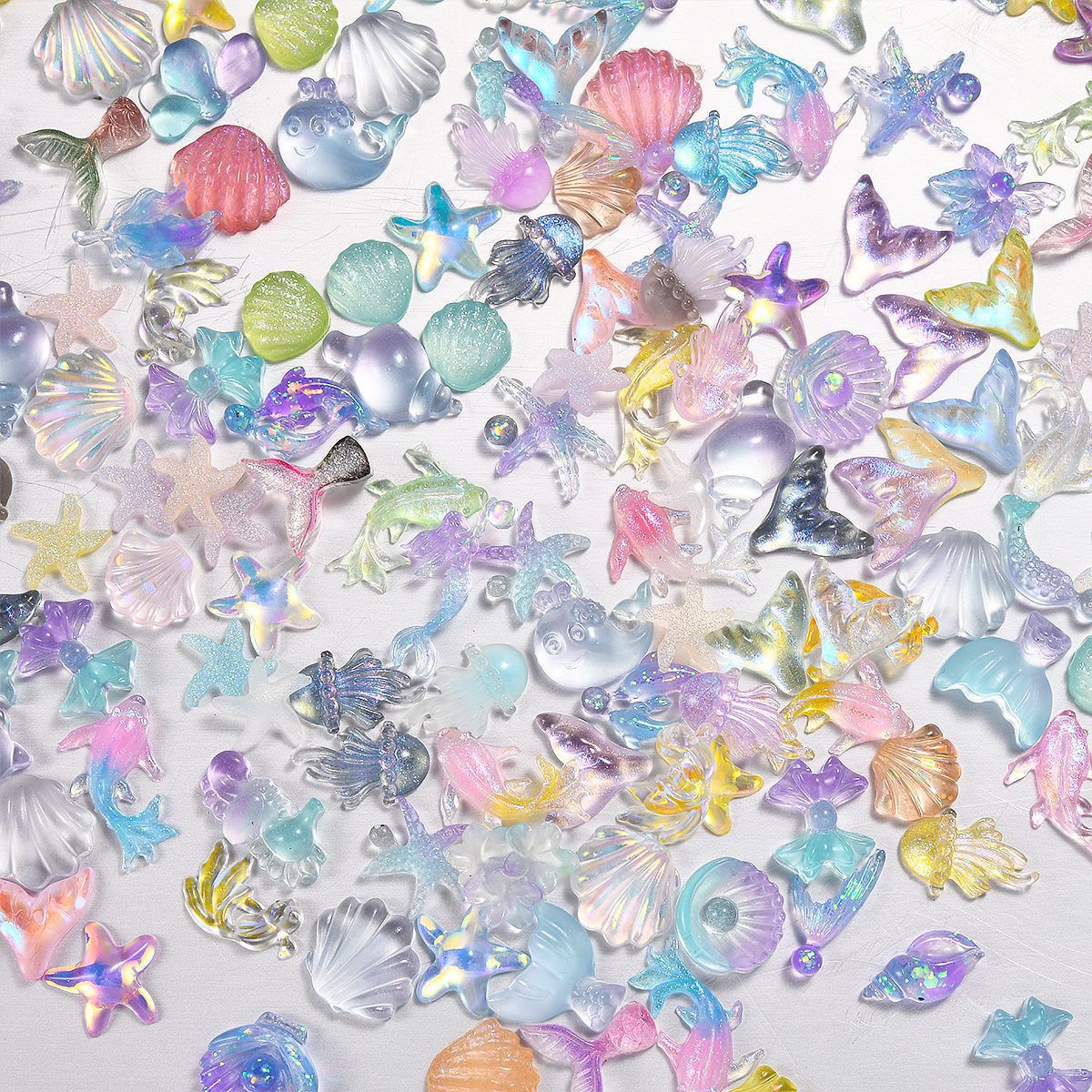 Ocean Series Nail Jewelry Shell Starfish Dolphin Nail Phone Shell Decoration Material Zhejiang Cartoon