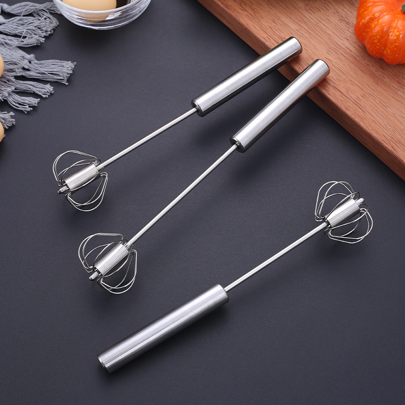 Factory direct stainless steel egg beater manual stir stick cream stir hand baking manual semi-automatic