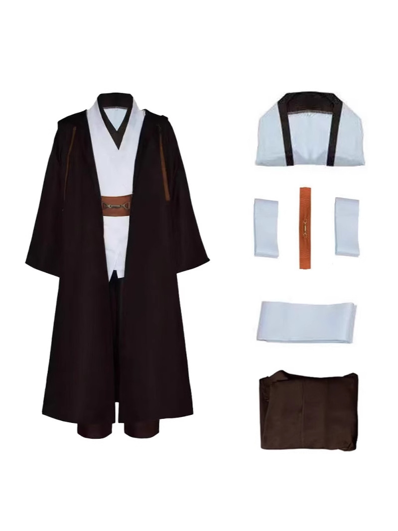 Костюм Косплей Оби-Ван Кеноби, Звездные войны, Хэллоуин, косплей Рыцаря-Джедая