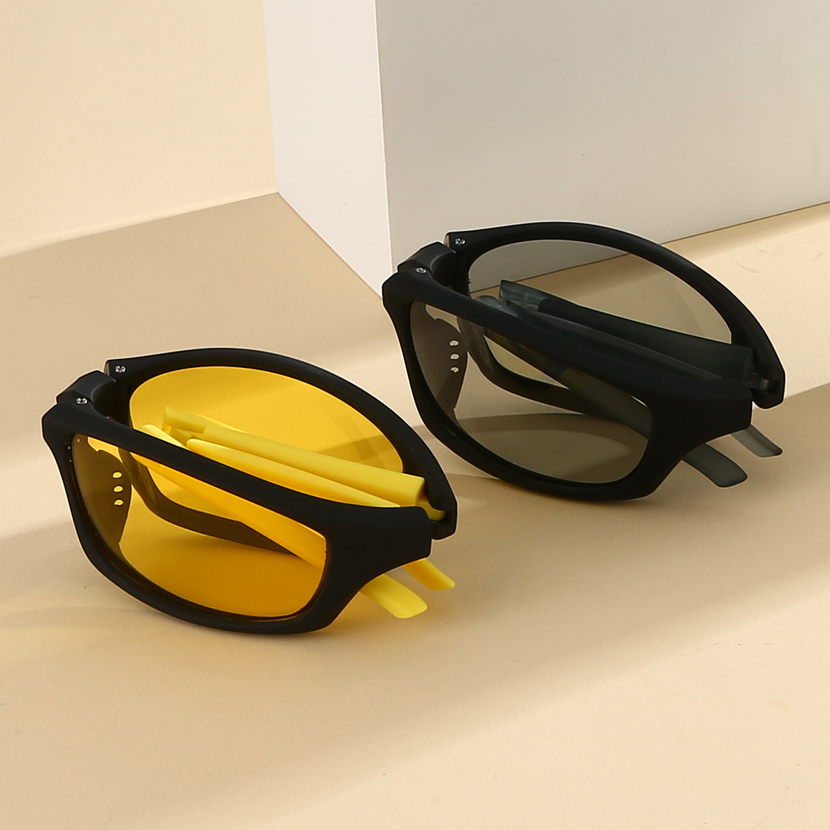 2025 новые модные поляризованные складные очки ночного видения для мужчин, для вождения, фотохромные