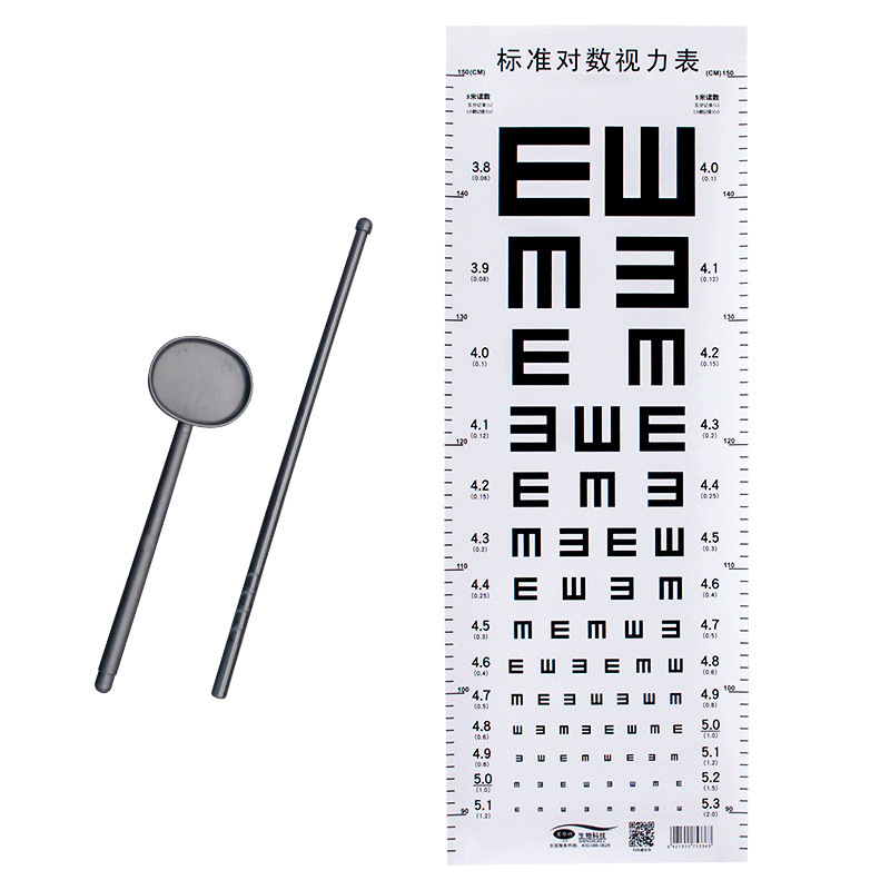 Logarithmic visual chart wall chart international standard household children's cartoon children's E-word chart eye myopia Test table