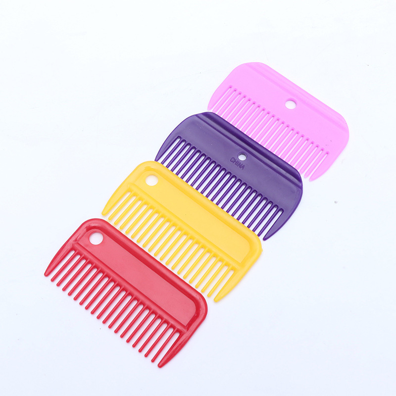 Plastic rounded horse comb equestrian horse combing cleaning tools wholesale portable outdoor equestrian supplies Harness accessories