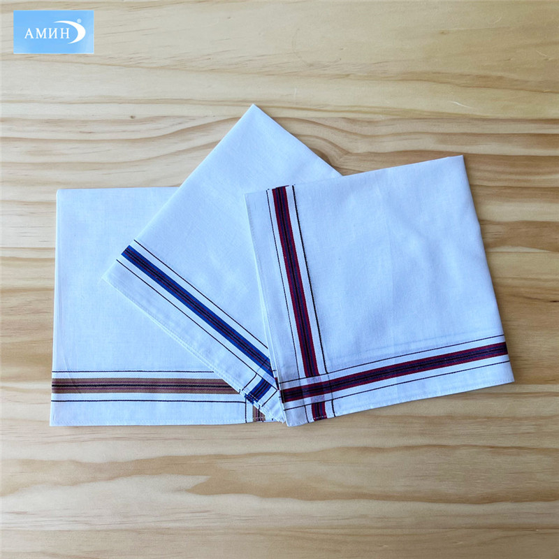 40 см, хлопковый, деловой мужской платок, сатиновый, чисто белый, карманное полотенце