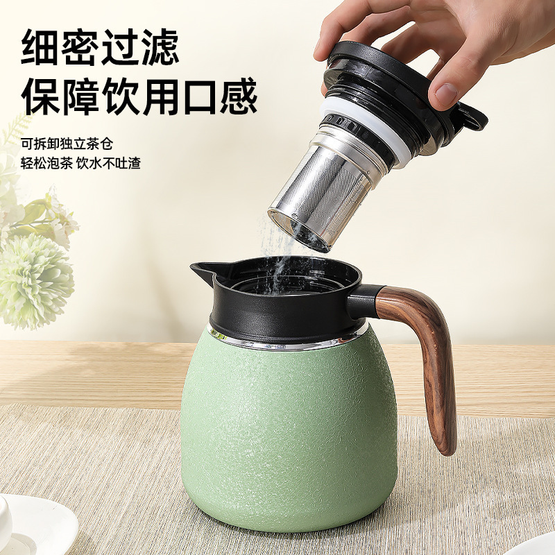 Large capacity ceramic liner insulation pot 316 stainless steel stew teapot household thermos kettle stuffy pot wholesale generation