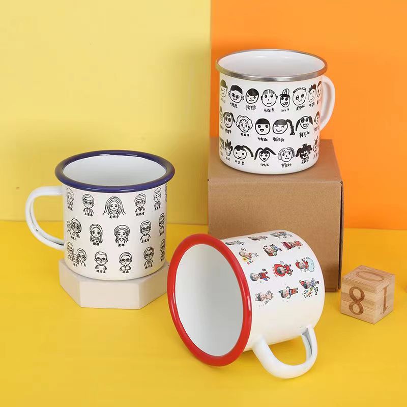 Kindergarten graduation cup hand-painted calligraphy and painting like photo pattern kindergarten commemorative cup as a companion gift