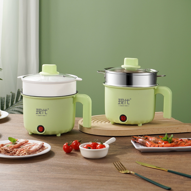 Mini Electric Cooking Pot Dormitory Student Dormitory Pot Multi-Functional Household Small Electric Hot Pot Dormitory Noodle Cooking Pot Electric Hot Pot