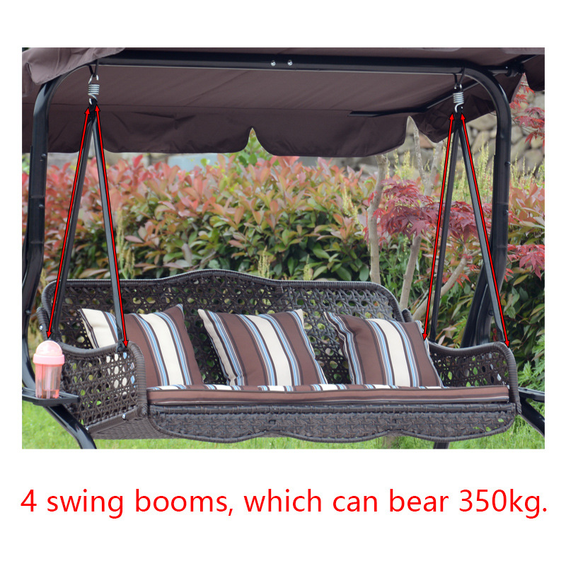 Outdoor Swing Swing Pole Swing Arm Swing Swing Arm Outdoor Furniture Parts Hanging Basket Rattan Chair Bearing Boom Iron