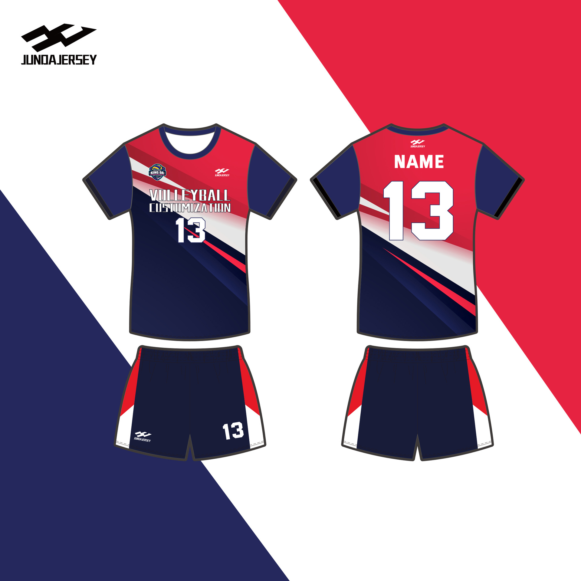 2023 New Style Air Volleyball Suit Short-sleeved Competition Team Uniform Printing Volleyball Team Uniform Clothes Men's and Women's Ball Team Uniform