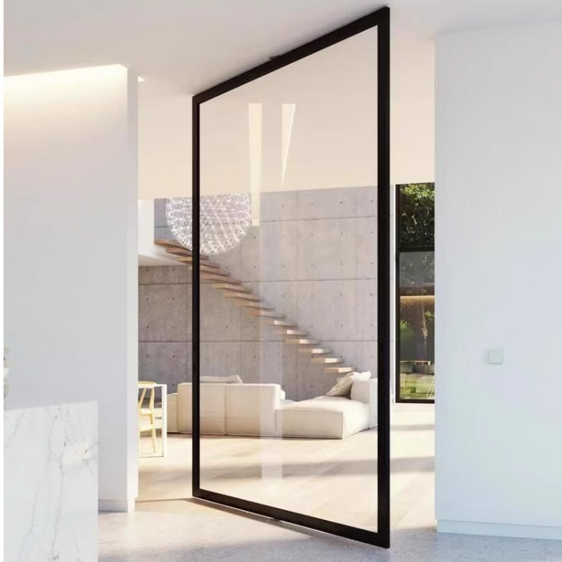 Shopping Mall Hotel Central Axis Aluminum Alloy Revolving Door Villa Exhibition Hall Clubhouse Home Partition Glass Door Silent Single Channel