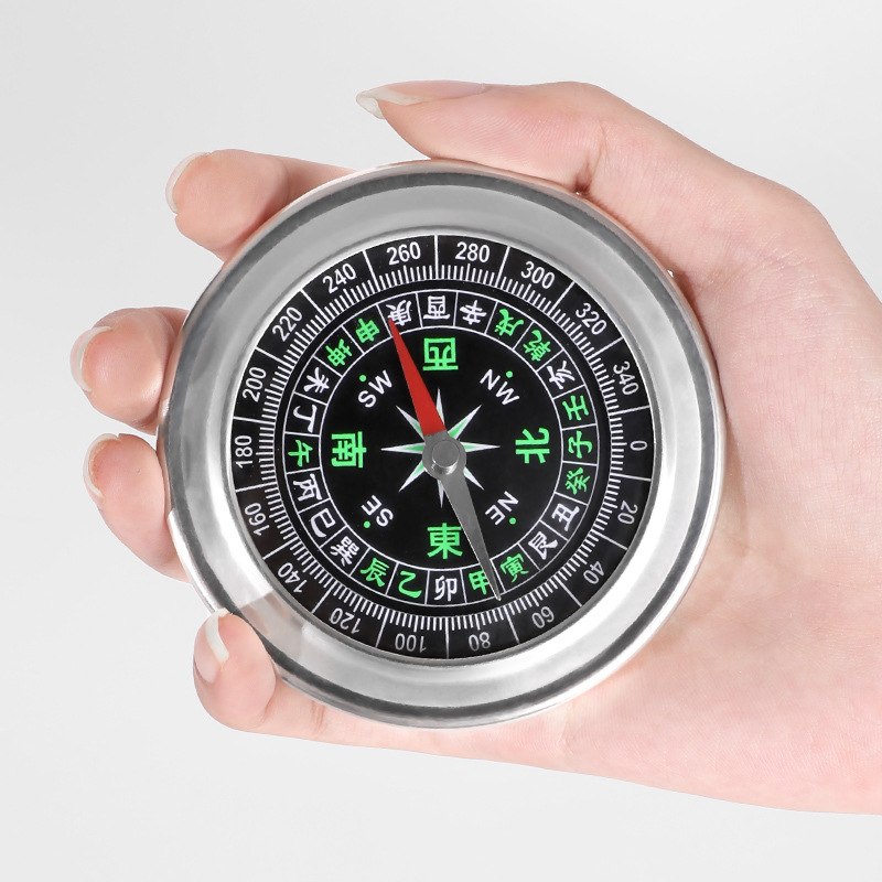Compass Outdoor High Precision Portable Multi-functional Off-road Large Car Compass Compass for Adults and Children Students