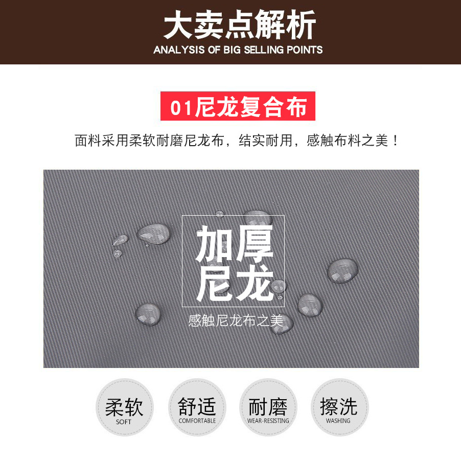 Men's and Women's Waist Bag Outdoor Sports Multi-Functional Wear-Resistant Waterproof Large-Capacity Nylon Chest Bag Business Work Mobile Phone Bag