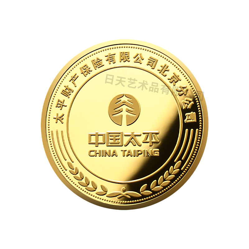 Custom Commemorative Gold Coins, Custom 999 Commemorative Silver Coins, Company Enterprise Listing Anniversary Employee Gifts Customization
