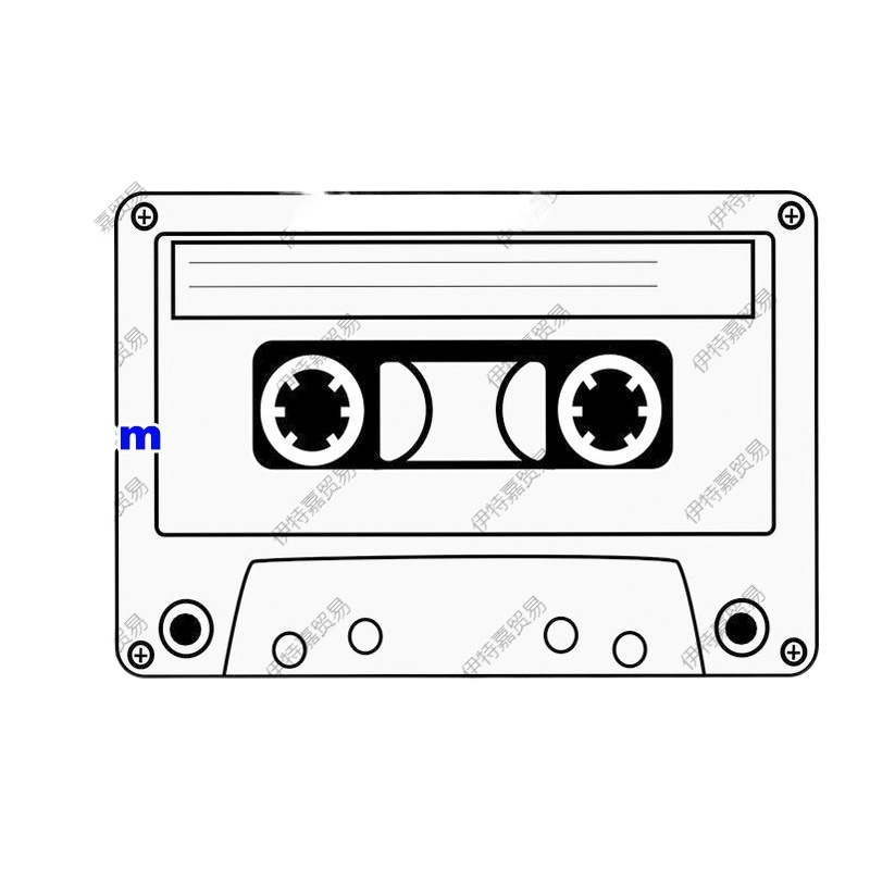 Tape Song 70 80 90 Nostalgic Cassette Retro Decorative Wall Background Photography Props Bare Belt Decoration Tape