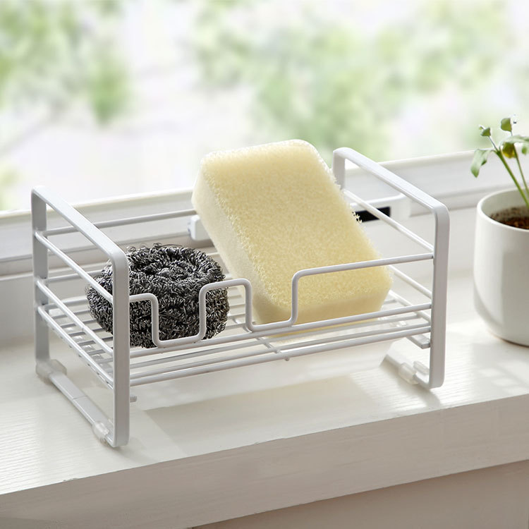 Изготовленная на заказ подставка для хранения из железа для кухонной губки подставка для хранения полотенец
