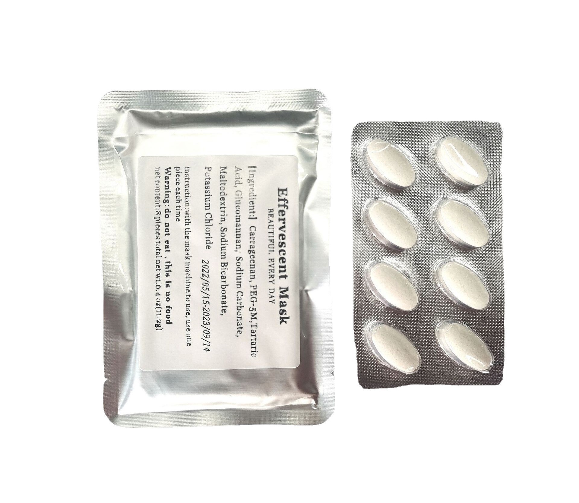 Cross-Border Collagen DIY Fruit and Vegetable Mask Machine Effervescent Tablet Mask Silk Collagen Peptide Fda Certification