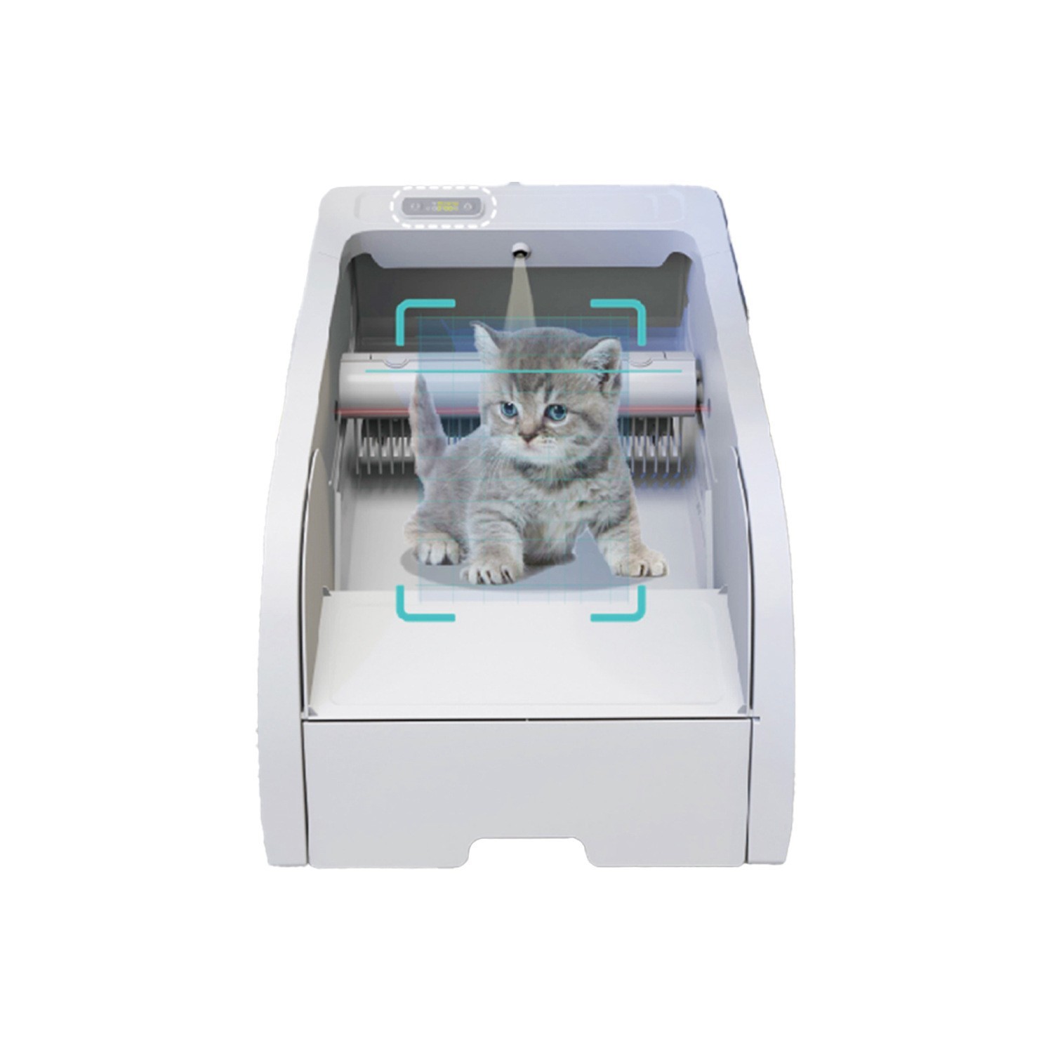 New App Fully Automatic Smart Cat Litter Box Large Semi-Enclosed Drawer Without Shoveling, Anti-Splash and Odor-Proof Cat Toilet