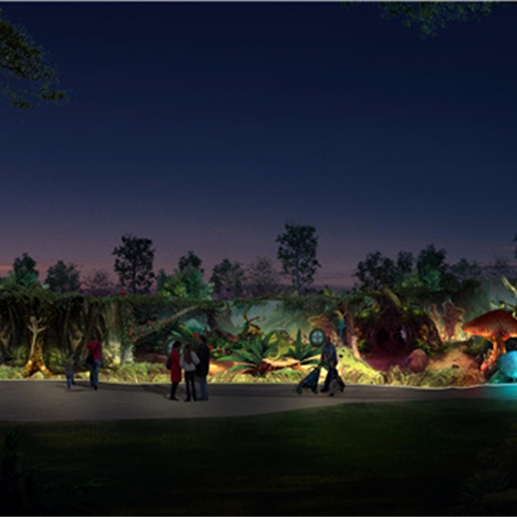 Chifeng City, Inner Mongolia Province XXX Commercial Street Festival Lighting Design Lighting Design Qualification Landscape Lighting Design