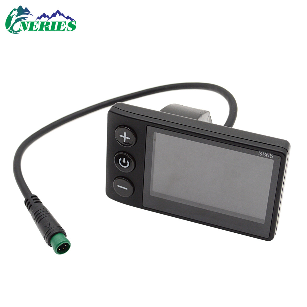 Color screen electric bicycle five-core waterproof head speed control instrument mountain bike S866 intelligent LCD display