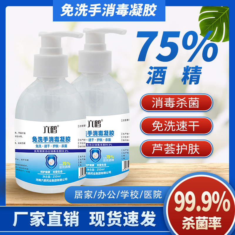 Hand Sanitizer Gel 250ml Alcohol 75% Disinfection Hand Sanitizer Portable Medical Grade Batch Customization Oem