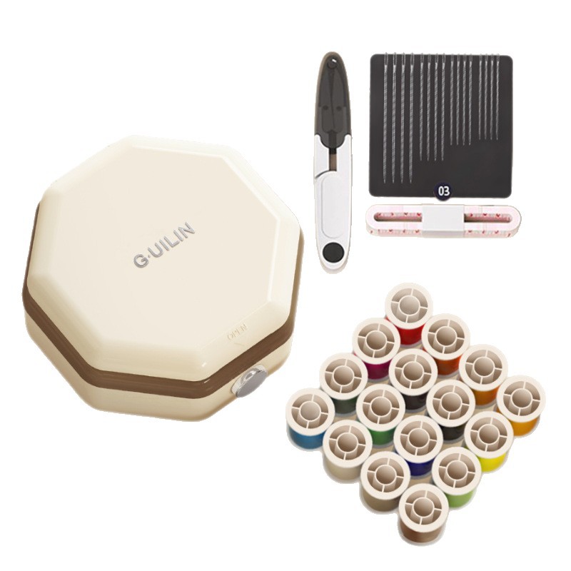 Magnetic suction new sewing box household high quality family dormitory portable sewing artifact practical suit storage box