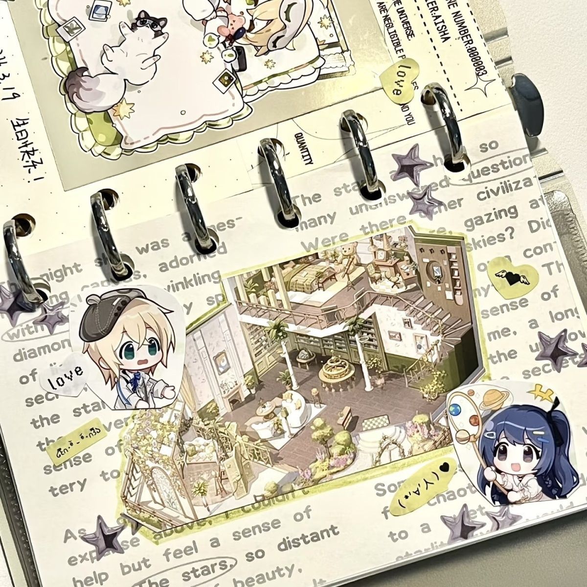 Little Red Book Same Loose-leaf Book Small Notebook a7 Notebook Portable Notepad Work High Color Value Portable Pocket Book