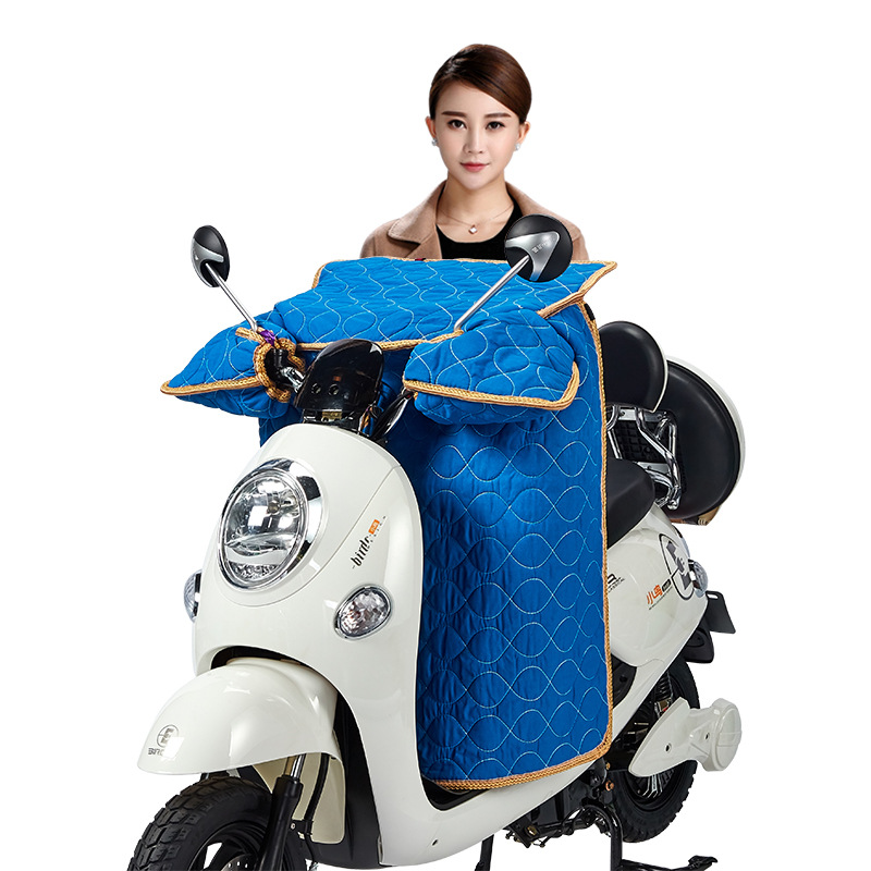 Electric car windproof quilt winter warm fleece-lined extra thick battery three-wheel motorcycle windproof cover factory wholesale