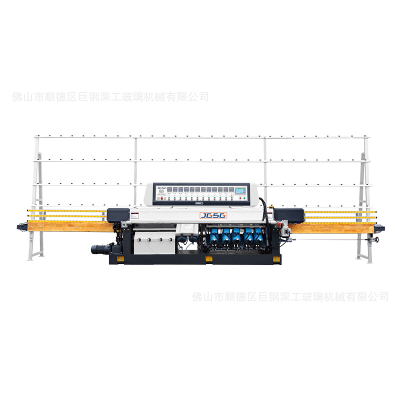 Free Shipping Glass Edge Grinding Machine Showcase Multi-Stage Edge Grinding and Polishing All-In-One Machine Small Vertical Glass Straight Line Edge Grinding Machine
