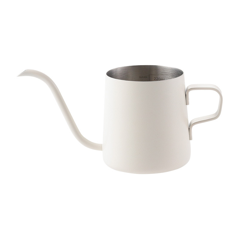 Full Hanging Ear Hand Pot Bamboo Cover Internal Scale 304 Stainless Steel Hand Pot Precision 4MM Water Outlet Long Nipple Coffee Pot