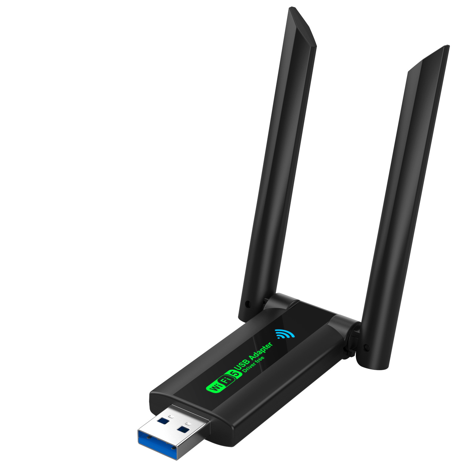 Dual-frequency 2.4G5.8G1300M wireless network card drive-free 1300M wireless WiFi signal receiver transmitter