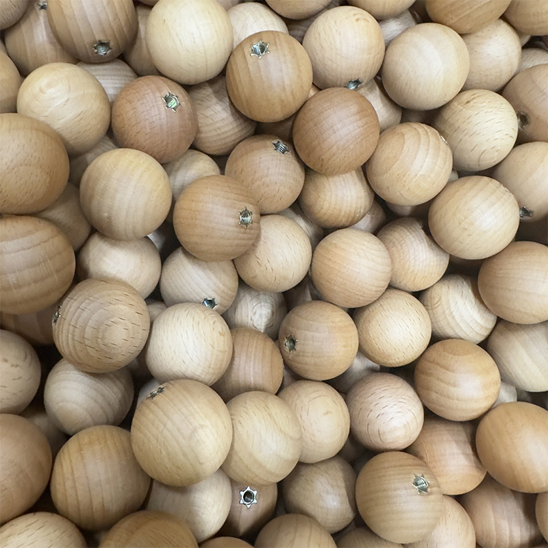 Popular Lotus Wood Round Balls Wooden Beads Solid Wood DIY Toys Handicrafts Furniture Home Decoration Wooden Accessories