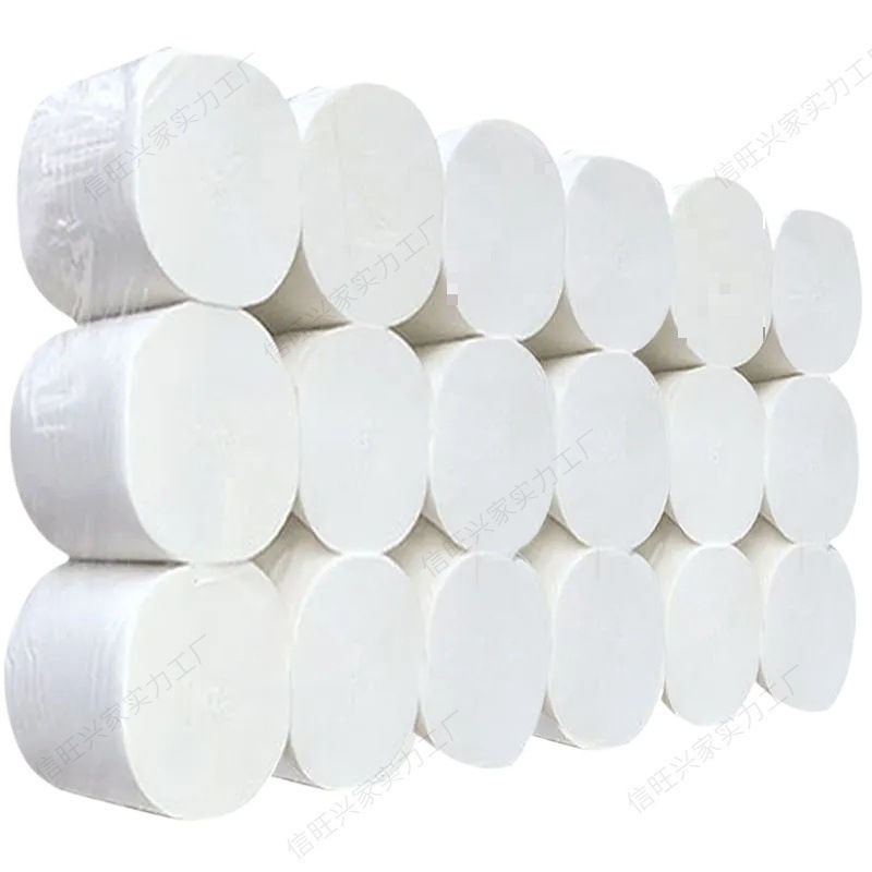 Large Batch of Toilet Paper Toilet Paper Household Affordable Street Stall Thickeneded Solid Roll Paper