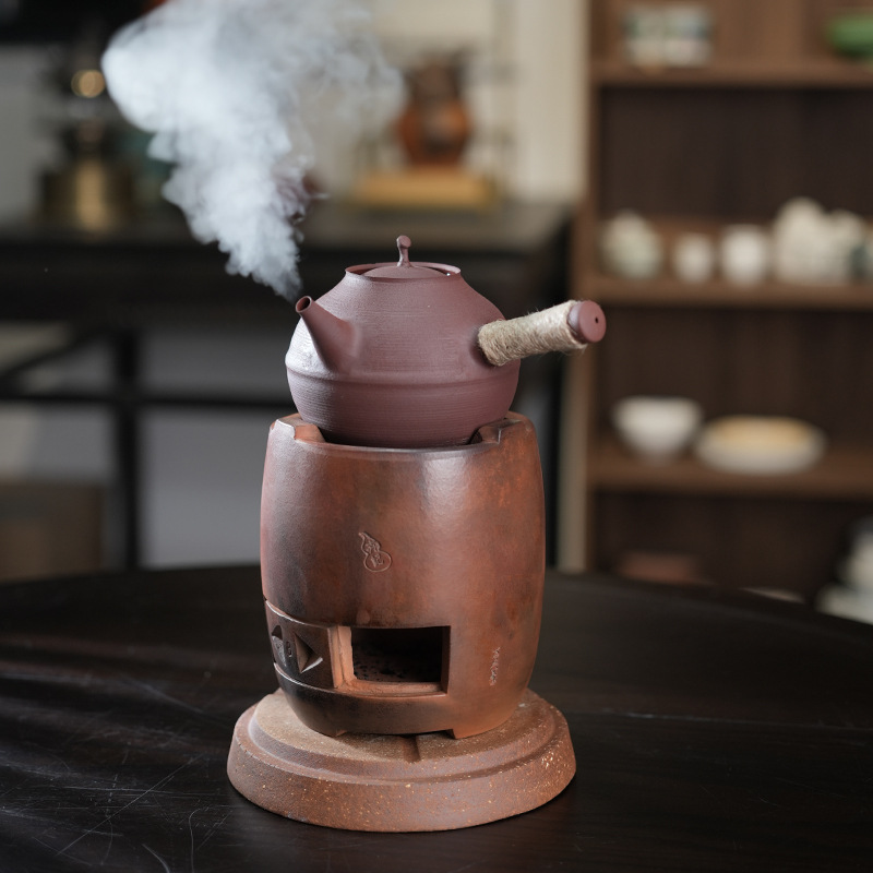 Chaozhou Secondary Charcoal Stove, Fully Handmade Red Clay Charcoal Stove, Vintage Style Stove, Gongfu Tea Charcoal Stove, Wholesale Orders Please Message Privately