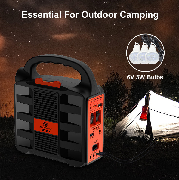 Foreign Trade Solar Power Generation Small System Flashlight Radio Tf Bluetooth Playback Small Power Supply Outdoor Emergency Power Supply