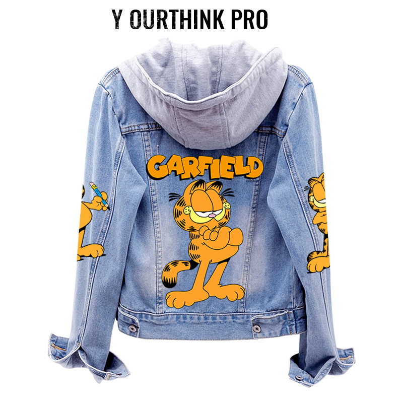 POD a minimum order men's Denim coat to map printing cross-border foreign trade Europe and the United States code 3D printing a batch