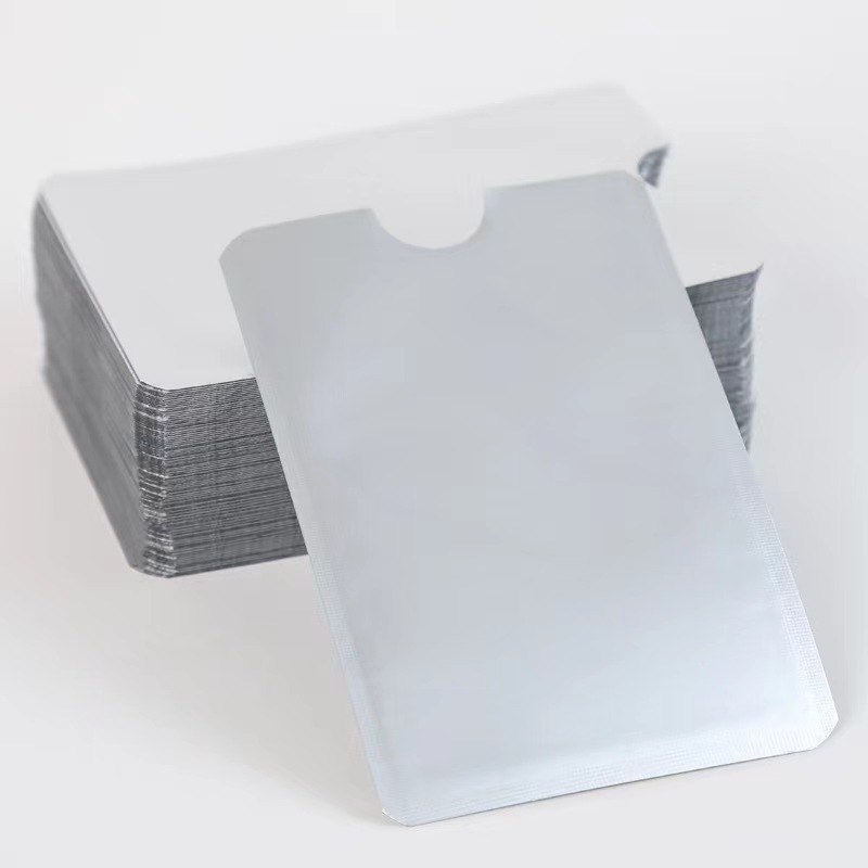 Spot Customized Wholesale Aluminum Foil Anti-Degaussing Bank Card Holder Rfid Shielding Bag Nfc Anti-Theft Id Card Holder