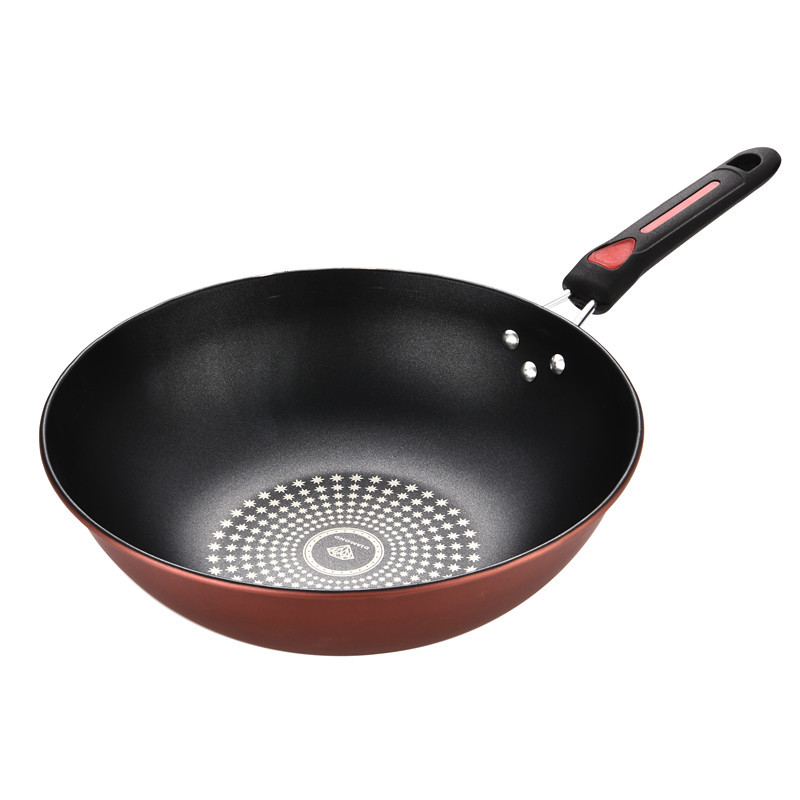 Good Companion Ceramic Crystal Drill Non-Stick Technology Iron Pot Non-Stick Wok Household Multi-Functional Wok Foreign Trade Gift Pot