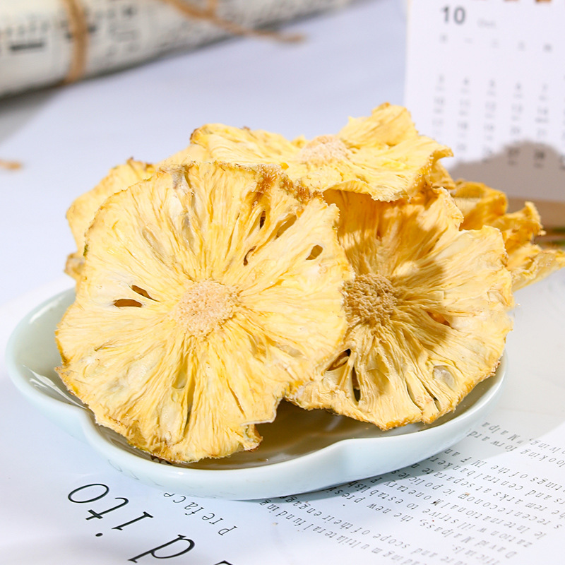 Dried Pineapple Slices, Dried Pineapple Slices, Diced Pineapple, Ready-To-Eat Soaked in Water, Popular Fruit Tea, Wholesale from Manufacturer, Free Shipping 500g