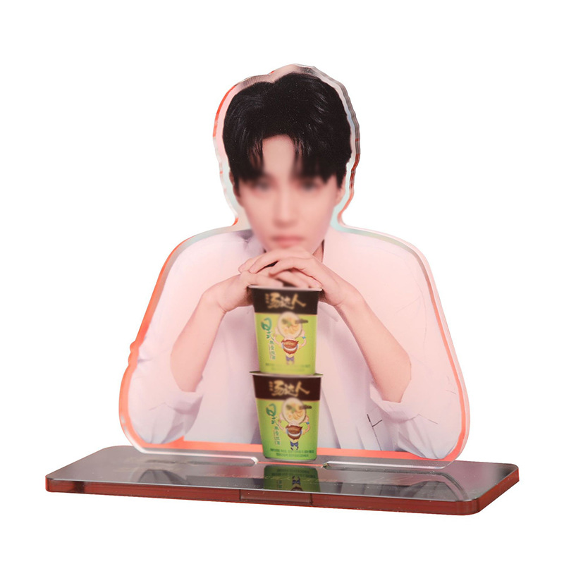 Acrylic cartoon stand-up human-shaped stand-up custom star peripheral keychain cartoon character craft decoration custom