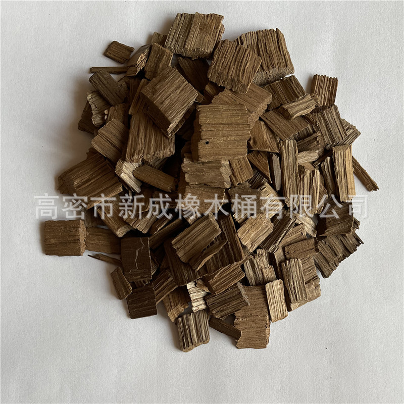 French Oak Chips, Winemaking Smoked Oak Chips Wholesale Raw Materials, Wine Barrel Accessories, Deep Roasted Wood Chips