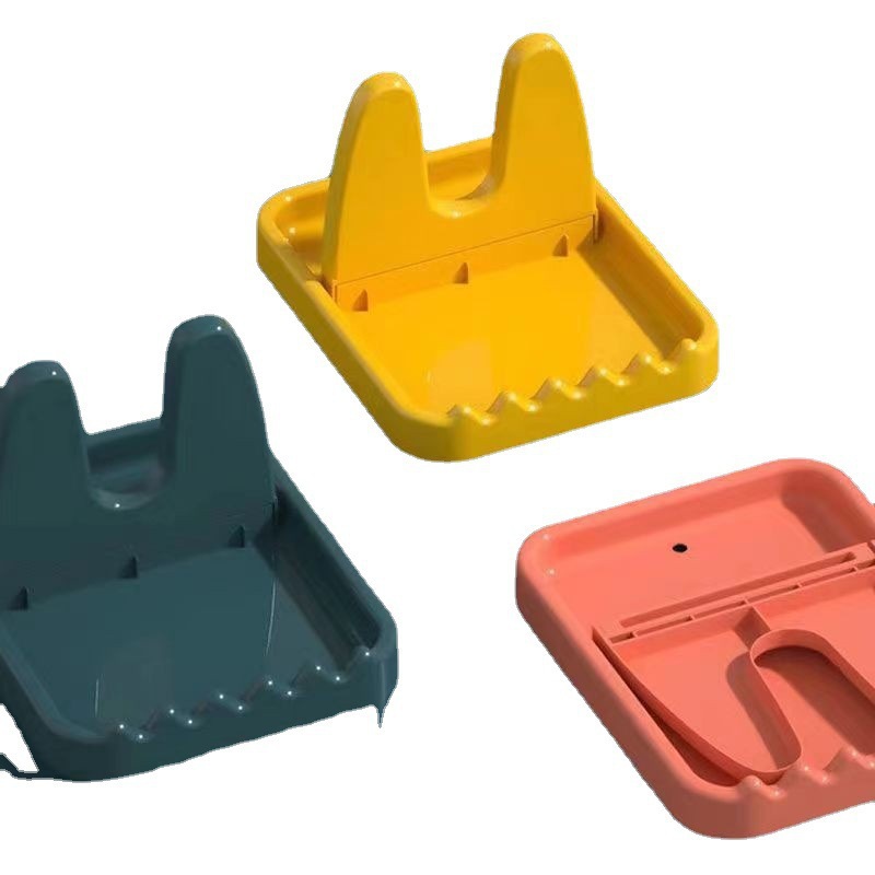 Pot Lid Rack Household Sitting and Standing Foldable Storage Rack Without Punching Kitchen Pot Lid Spatula Spoon Storage Rack Wholesale