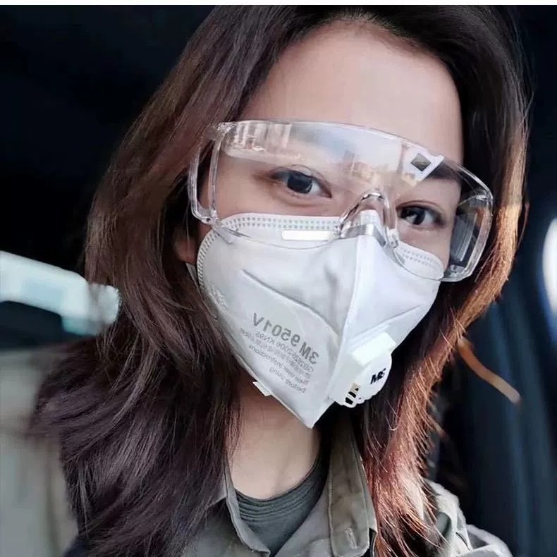 Transparent Anti-Fog Blinds for Splashing Festival Drifting Glasses Anti-Splash Labor Protection Experiment Uv Anti-Blue Light Glasses