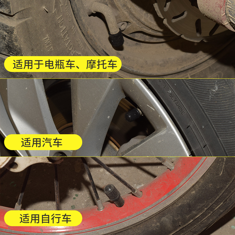 Car valve plastic cap battery car motorcycle truck tire dust cap cover air nozzle cap cover valve core