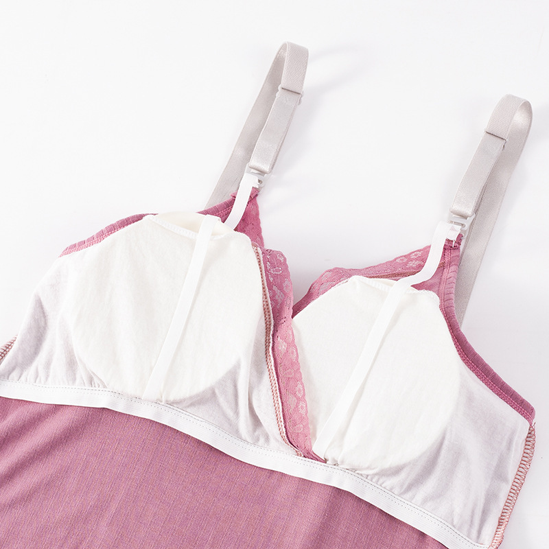 Maternity Tops Cross Breastfeeding Summer Comfortable and Breathable Home Clothes Outing Bottoming Maternity Sling Nursing Sling