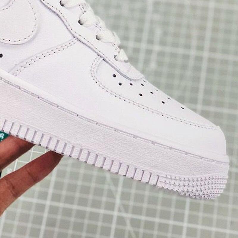 Air Force One Af1 High Version Putian Men's and Women's Sneakers Low-Top Deconstructed Wheat Pure White Air Force One Small White Shoes