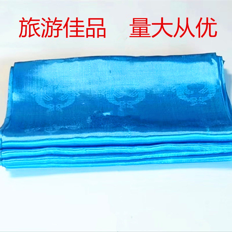 Пятицветный шарф с монгольским текстом и восемью благословениями, жаккардовый стиль Тибета