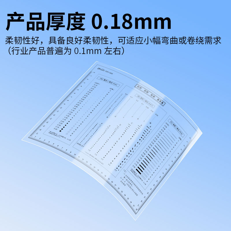 Standard In-Stock Film Dot and Line Gauge, Stain Comparison Card, Crack Comparison Ruler, Sand Hole Comparison Sheet, High Precision