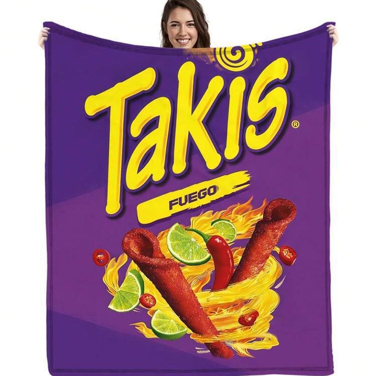 1 шт. упаковка для еды, фланелевый плед, мягкий и теплый